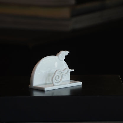 雲遊 名片座 八方新氣 白瓷 雲朶