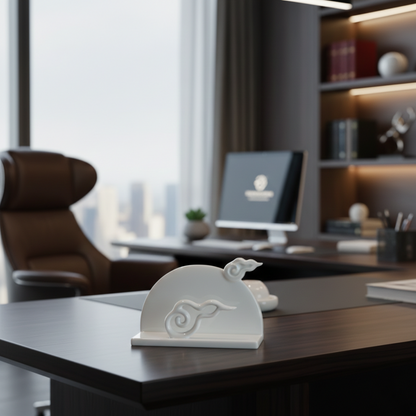 雲遊 名片座 八方新氣 白瓷 雲朶 居家生活 辦公室擺件