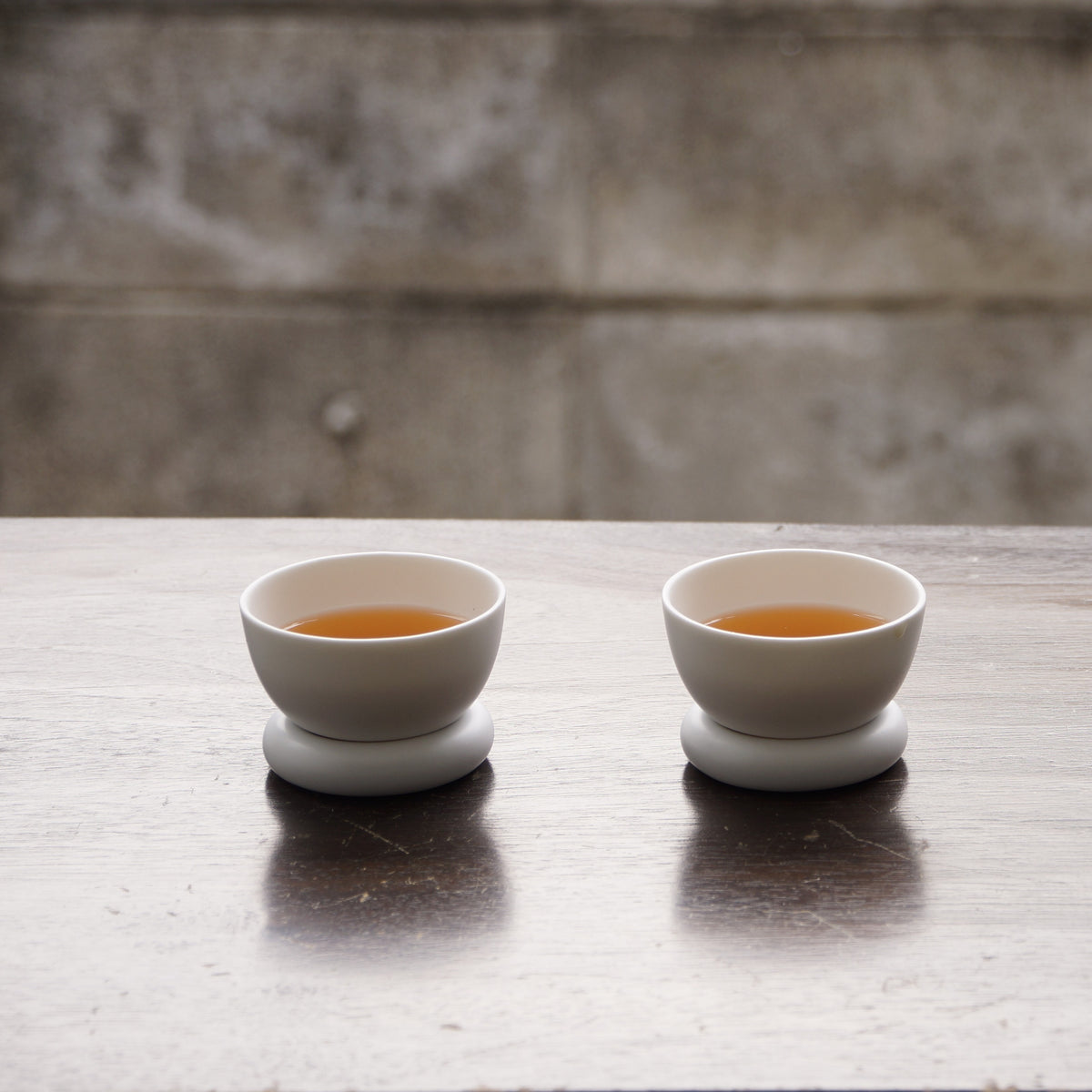 日出望月白霧茶杯組｜霧面白瓷現代東方茶器