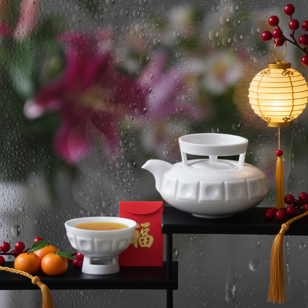 八方新氣瓷器茶具組《璀璨》以天圓地方為靈感 適合節慶過年禮贈 