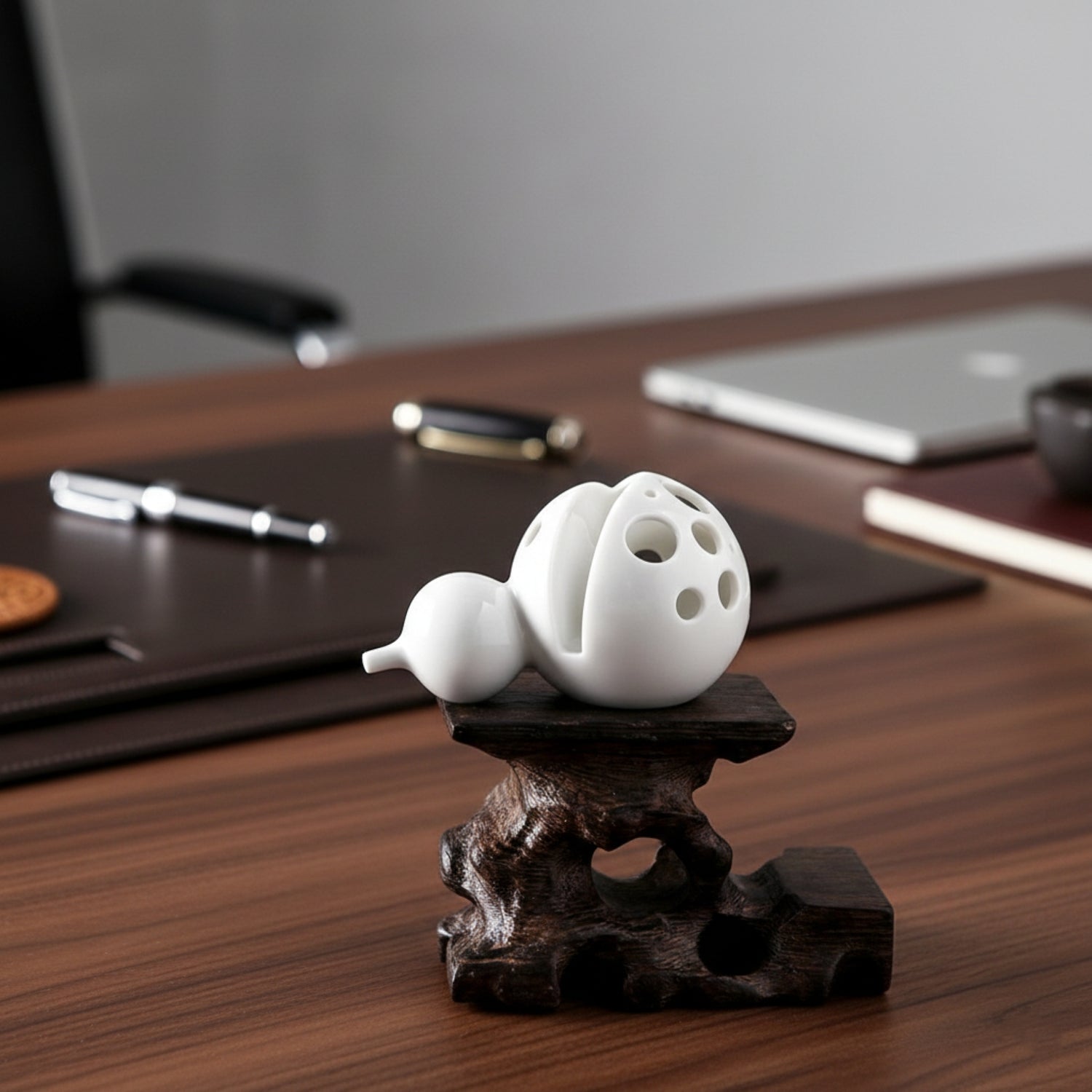 福滿乾坤 居家生活 白瓷 藝術擺飾 八方新氣 辦公桌擺飾