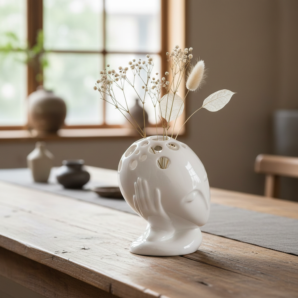 八方新氣 藝術瓷器 筆筒 王俠軍 典藏 筆筒 忘憂 花架 花瓶 花器 造形花瓶 居家生活