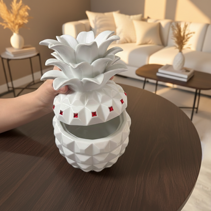 八方新氣 瓷器 送禮 福旺滿堂 陶瓷 收納罐 瓷罐 傳家寶 擺飾 禮物 糖果盒 鳳梨