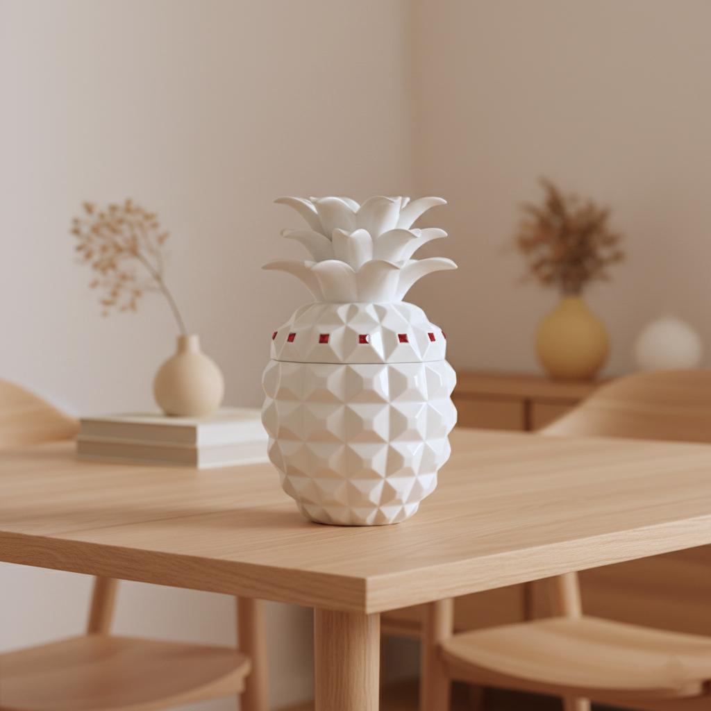 八方新氣 瓷器 送禮 福旺滿堂 陶瓷 收納罐 瓷罐 傳家寶 擺飾 禮物 糖果盒 鳳梨