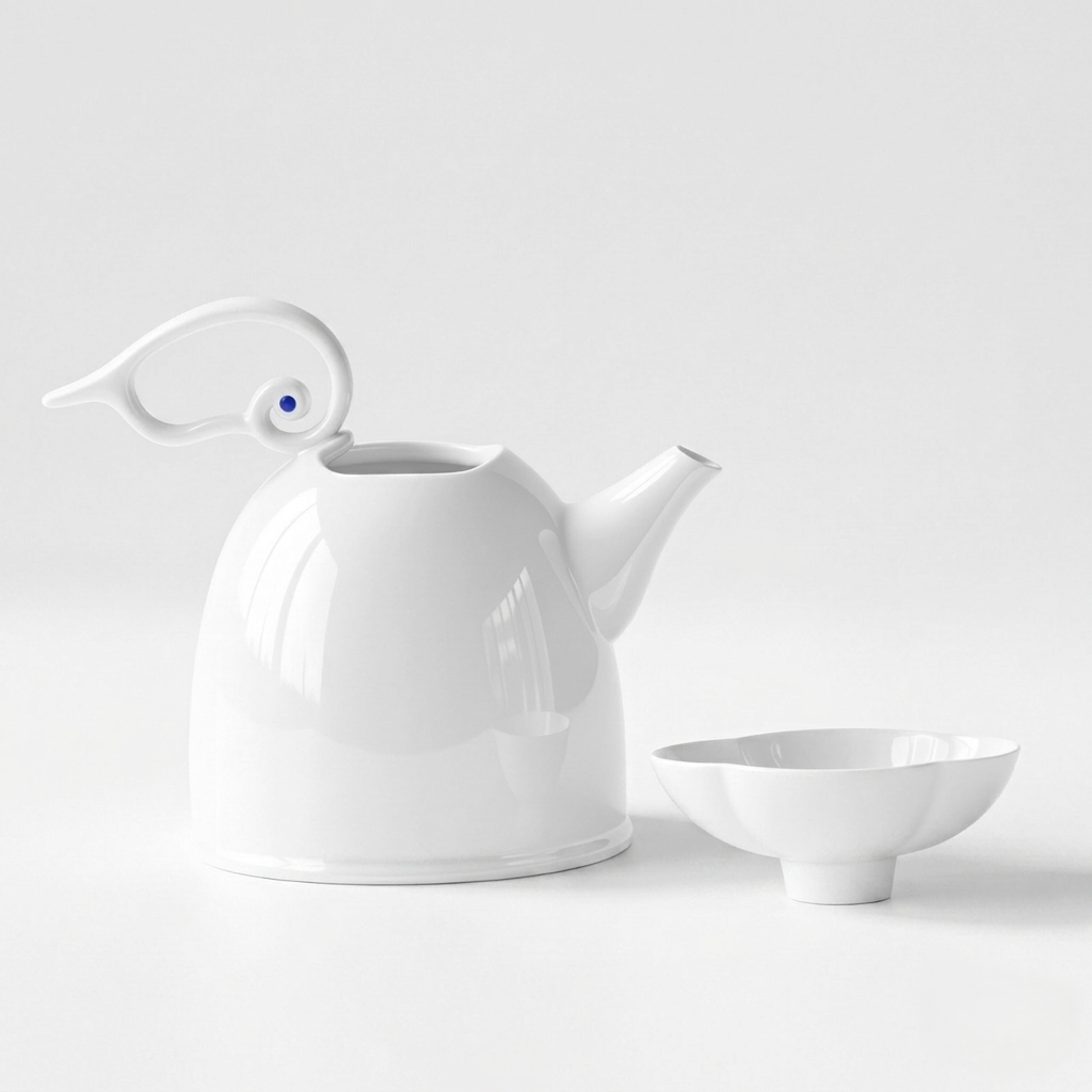 雲享壺杯組｜中秋茶席禮盒設計｜白瓷茶器送禮收藏
