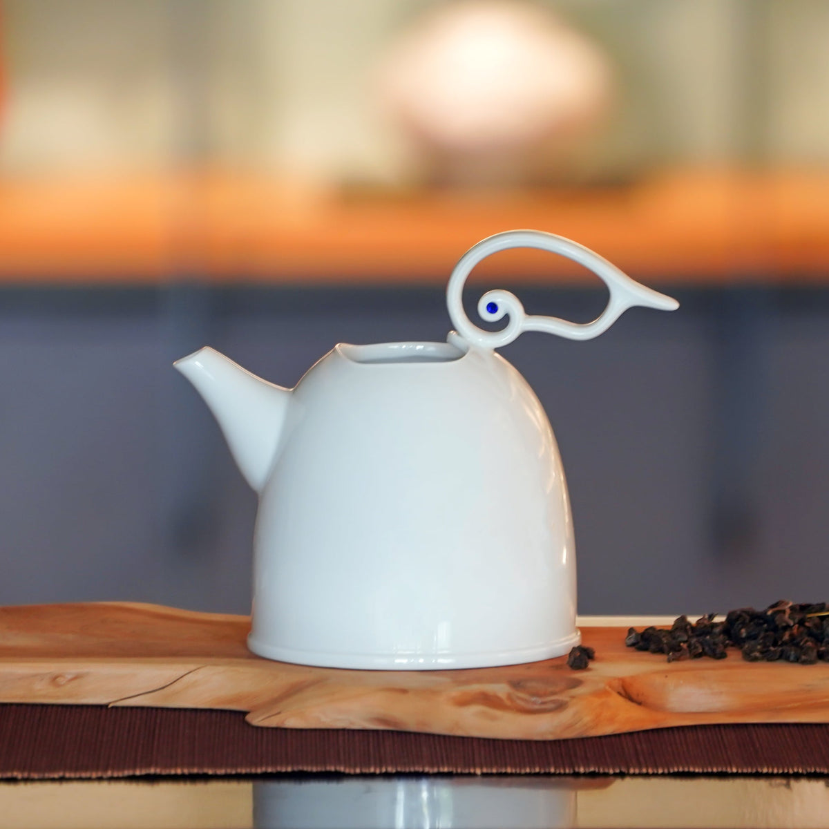 雲享茶壺｜純白瓷壺搭配雲形茶杯｜中秋送禮白瓷推薦