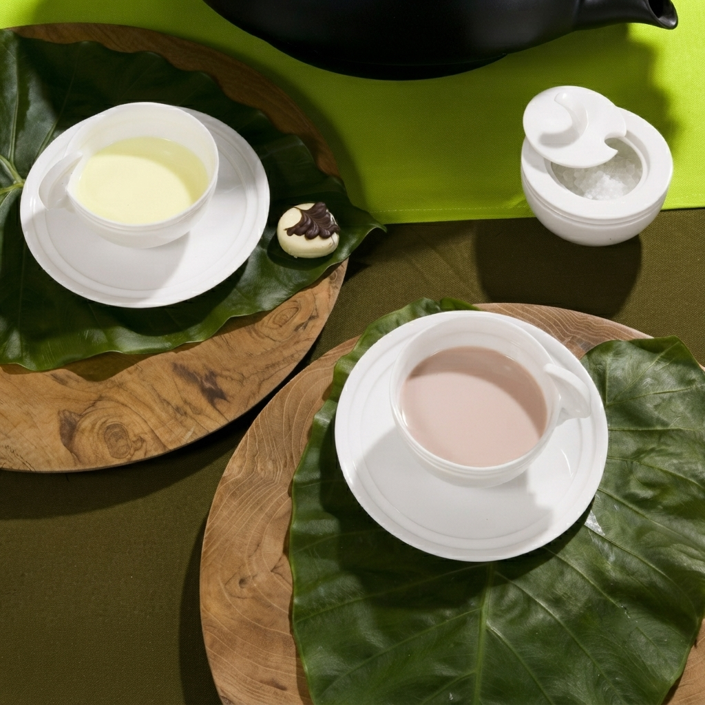 風水 八方新氣 杯盤組 白瓷 造形杯組 咖啡杯