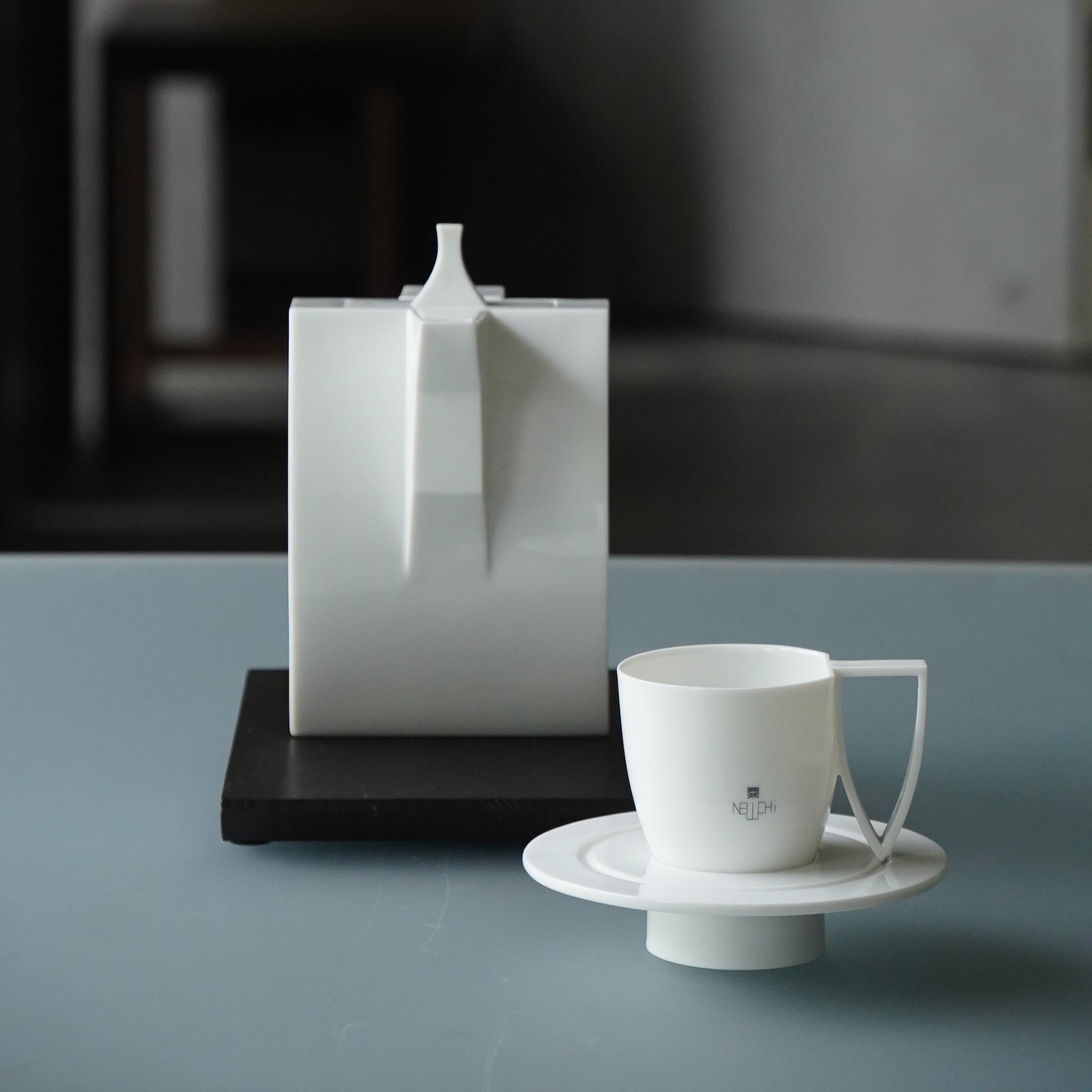 形影 白瓷杯盤組 造形杯 造形壺