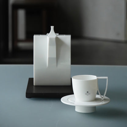 形影 白瓷杯盤組 造形杯 造形壺