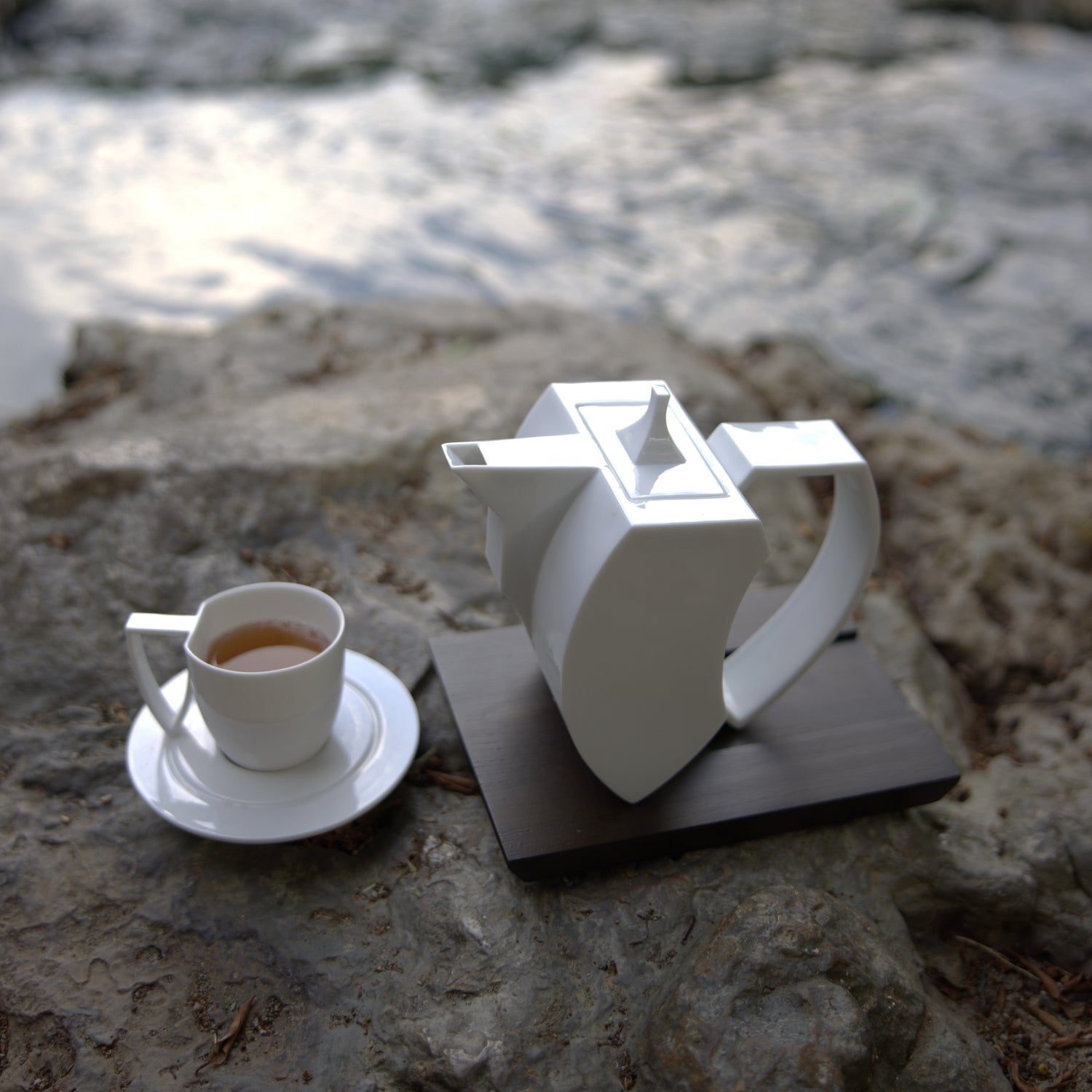 形影 白瓷杯盤組 造形杯 造形壺
