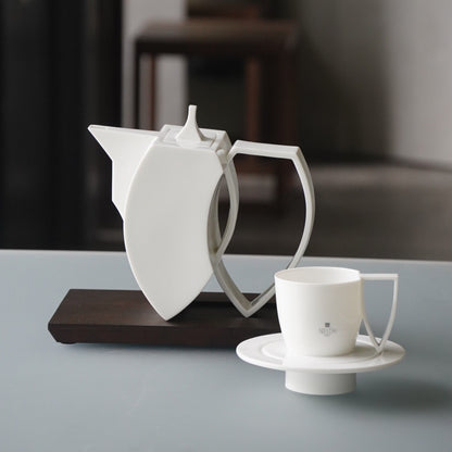 形影 白瓷杯盤組 造形杯 造形壺