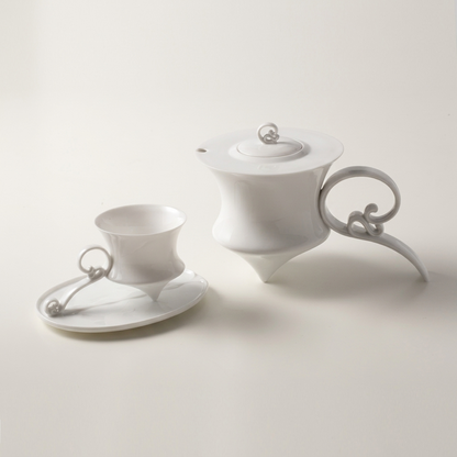 風影咖啡杯 居家生活 白瓷 藝術造形杯 八方新氣 咖啡壺