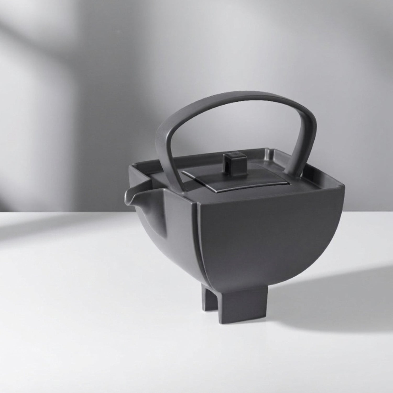 四季 造形壺 八方新氣 霧面灰