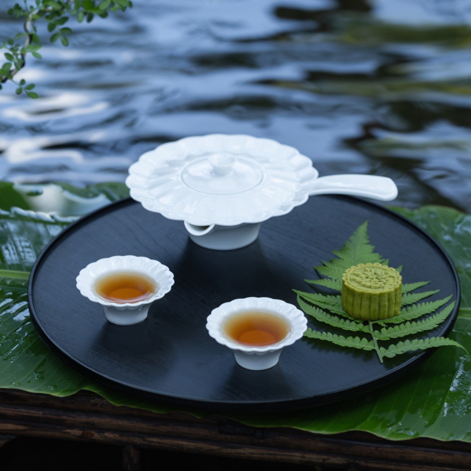 山水情深 八方新氣 茶杯組 茶器 茶壺 白瓷 王俠軍