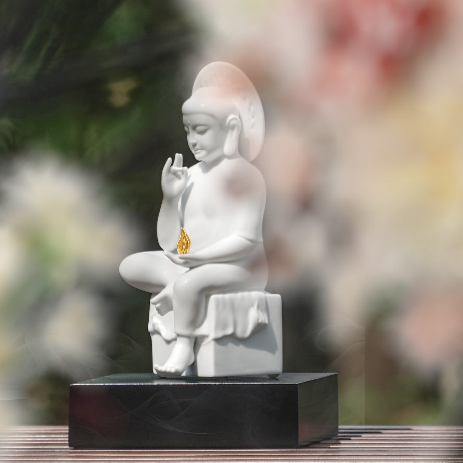 八方新氣 光明智慧 瓷器 佛像 擺飾 瓷偶 白瓷