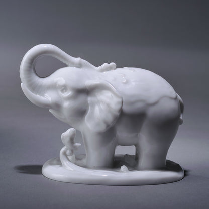 八方新氣 大象 欣欣向榮 瓷偶 瓷器 擺飾 白瓷 禮物 居家生活