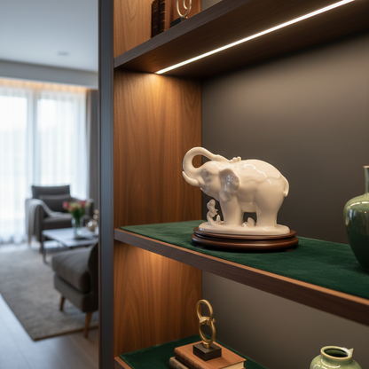 八方新氣 大象 欣欣向榮 瓷偶 瓷器 擺飾 白瓷 禮物 居家生活