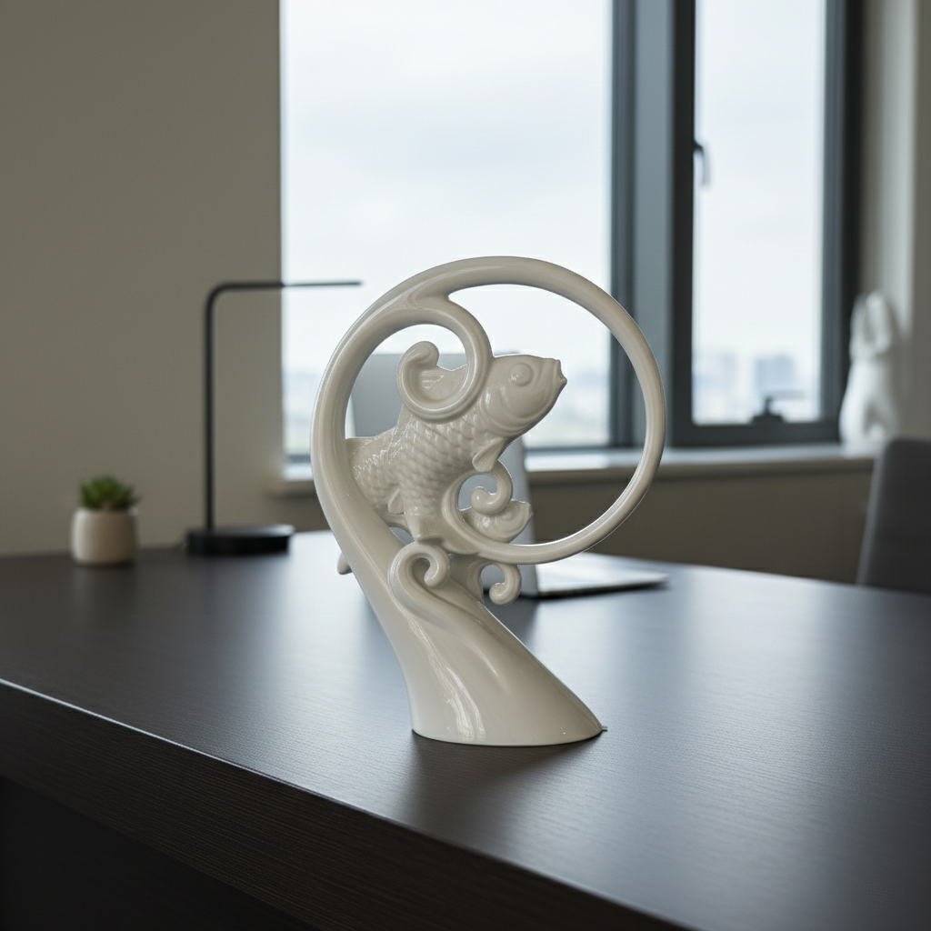 八方新氣 合作無間 魚 陶瓷 擺飾 禮物 禮盒 居家擺飾 居家生活