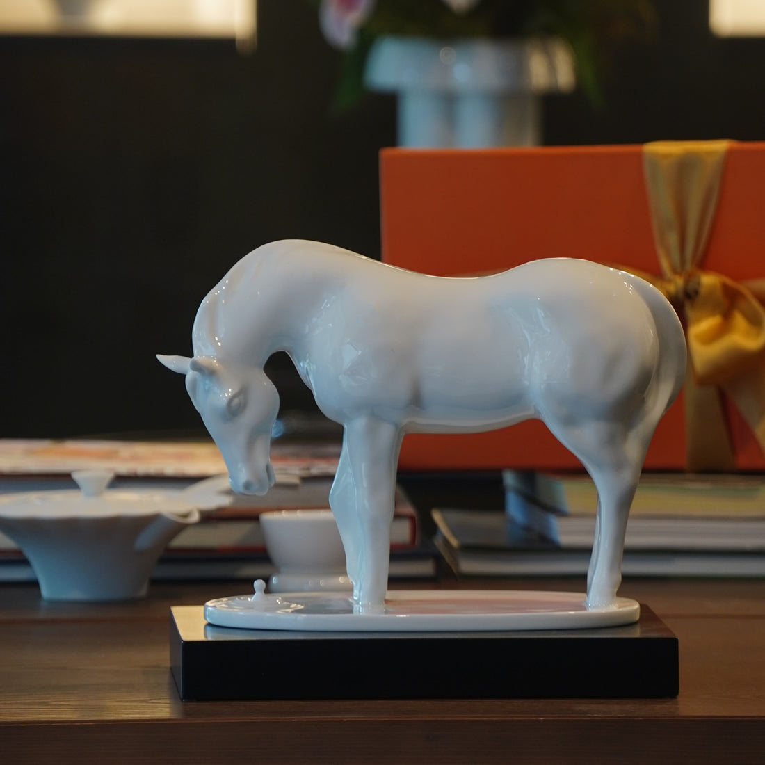 居家生活 藝術擺飾 白瓷 馬年禮品 飲口思源 八方新氣