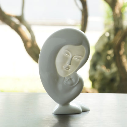 慈暉 陶瓷擺飾 禮物 瓷器 八方新氣 母親 瓷偶 白瓷 禮盒