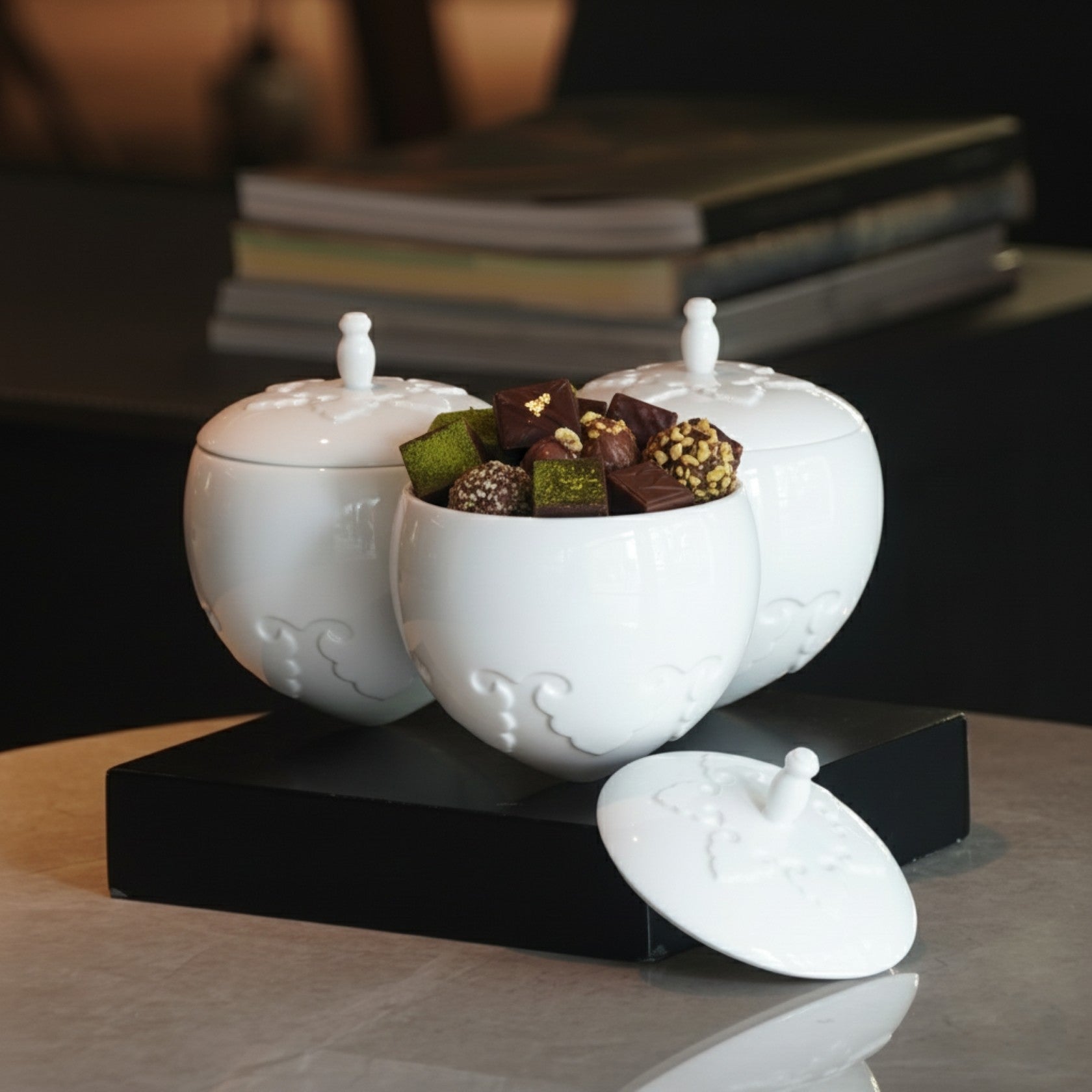 喜相逢 白瓷瓜果盒 居家生活 八方新氣 年節擺飾 企業禮贈 新年禮物 長輩送禮 送禮首選