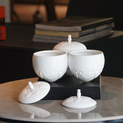 喜相逢 白瓷瓜果盒 居家生活 八方新氣 年節擺飾 企業禮贈 新年禮物 長輩送禮 送禮首選