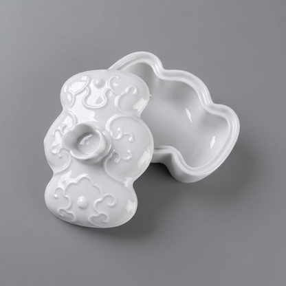 八方新氣 瓷器 送禮 福滿 陶瓷 禮盒 瓷盒 收納盒 白瓷 擺飾 禮物 糖果盒 瓜果盒 珠寶盒