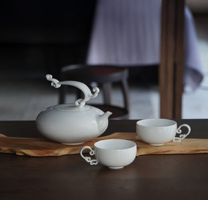 八方新氣 悠揚 壺杯組 白瓷 茶壺 茶具 茶器 咖啡壺 家居生活 餐具
