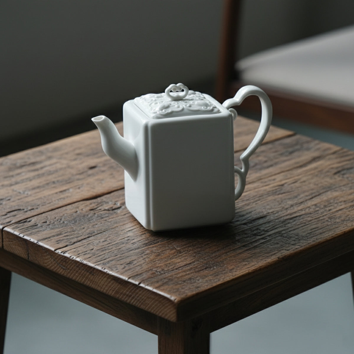 八方新氣 鴻福 造形壺 茶壺 瓷器 白瓷 禮物 瓷壺 茶具 咖啡杯 茶杯 蝙蝠 居家生活