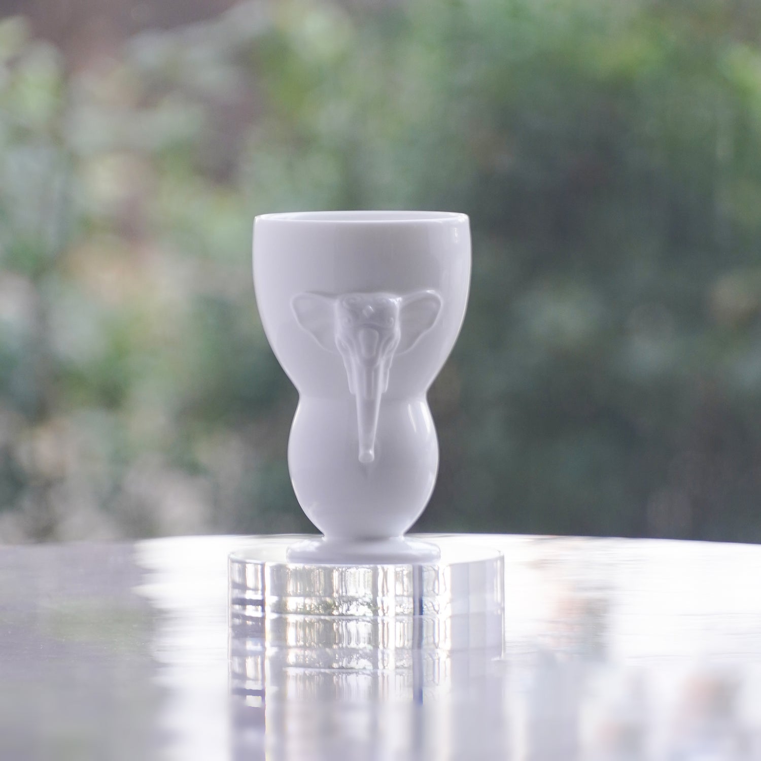 八方新氣 瓷器 送禮 大象 對杯 杯子 白色 居家生活 把手杯