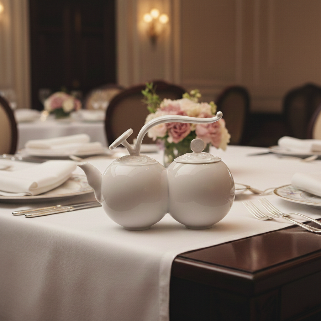 八方新氣 兩相好 造形壺 茶壺 瓷器 白瓷 禮物 瓷壺 茶具 居家生活