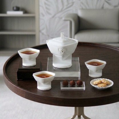 八方新氣 花祭 陶瓷 茶杯 蓋杯 瓷器 白瓷 咖啡杯 造形杯