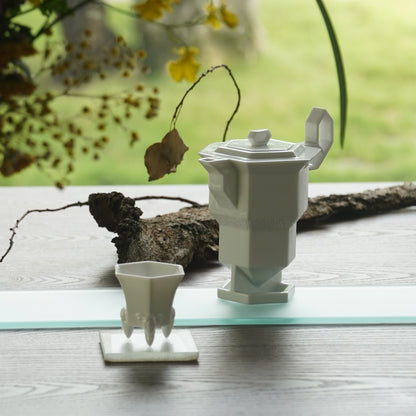 冬昇長春 四季豐登 冬季茶具作品 手把以窗花為靈感精緻底座縷空 造形壺 茶具組 造形杯