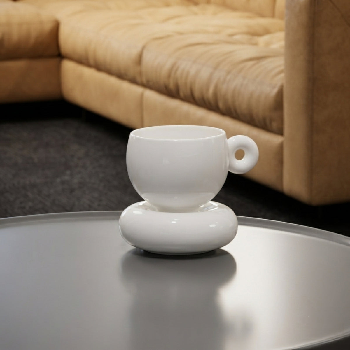 八方新氣 杯具 日蝕 杯子 圓形 胖胖杯 陶瓷杯 咖啡杯 造形杯 茶具 茶器