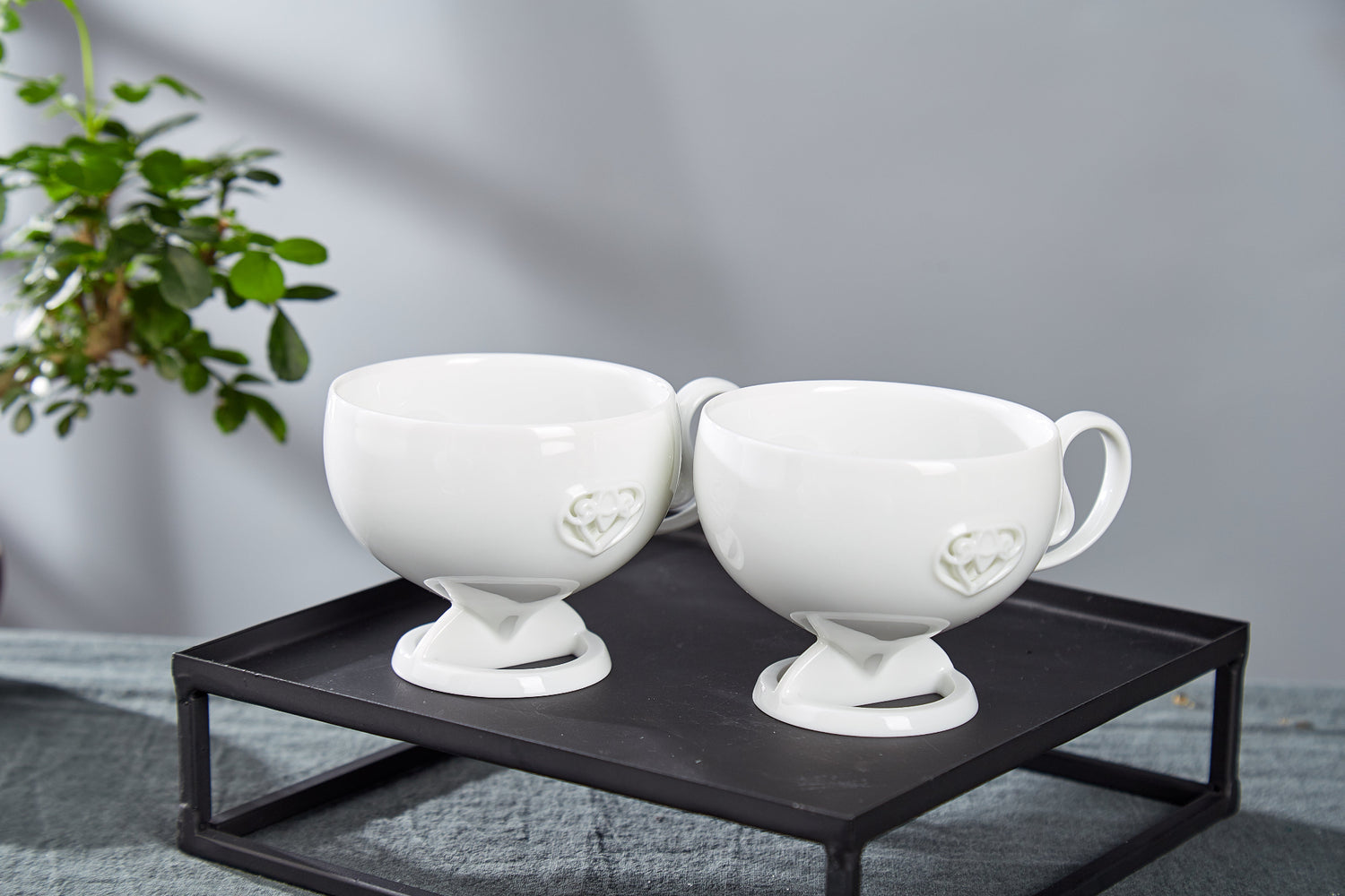 春暖花開茶具對杯組展示｜八方新氣原創春季茶具