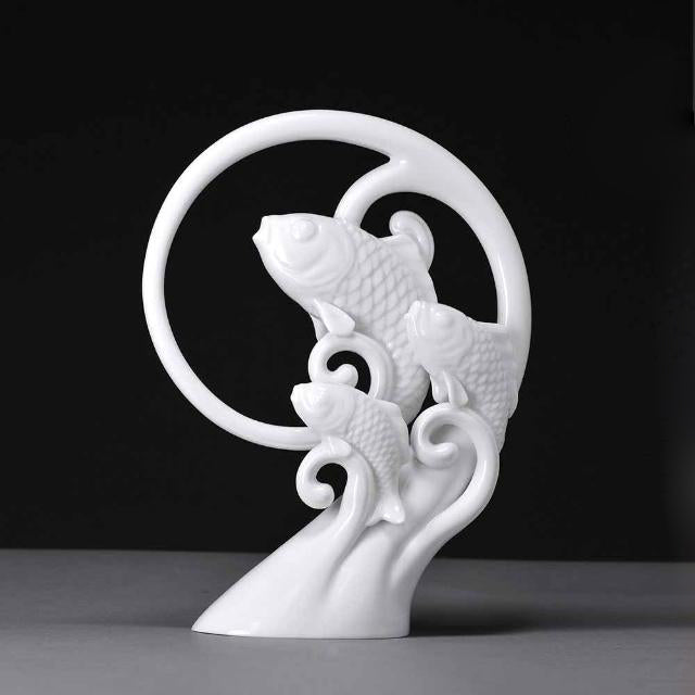 八方新氣 合作無間 魚 陶瓷 擺飾 禮物 禮盒 居家擺飾 居家生活