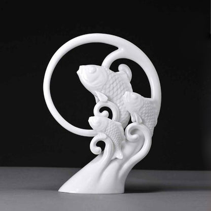 八方新氣 合作無間 魚 陶瓷 擺飾 禮物 禮盒 居家擺飾 居家生活