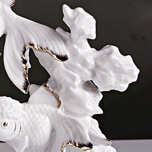 八方新氣 金魚 有你真好 瓷偶 瓷器 擺飾 白瓷 禮物