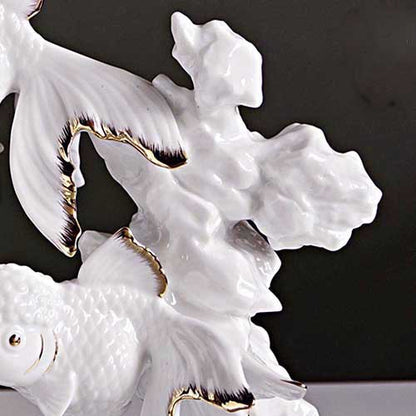 八方新氣 金魚 有你真好 瓷偶 瓷器 擺飾 白瓷 禮物
