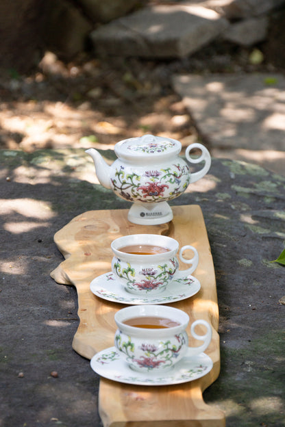 瓷器 茶具 八方新氣 故宮系列 經典 花卉 古典 杯子 盤子 瓷器 壺